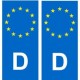 Allemagne Deutschland autocollant plaque