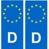 Allemagne Deutschland autocollant plaque