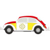 Autocollant Coccinelle voiture Occitan sticker adhesif