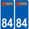 84 Mazan logo aufkleber typenschild aufkleber stadt