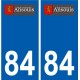 84 Mazan logo adesivo piastra adesivi città