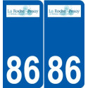 86 Naintré logo autocollant plaque stickers ville