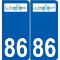 86 Naintré logo autocollant plaque stickers ville