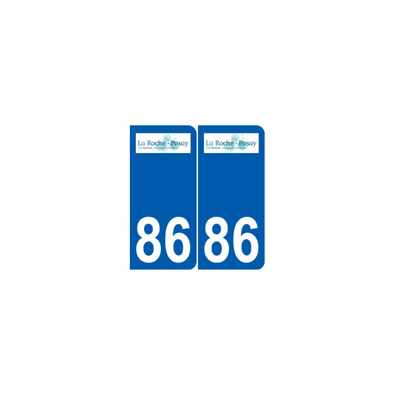 86 Naintré logo autocollant plaque stickers ville