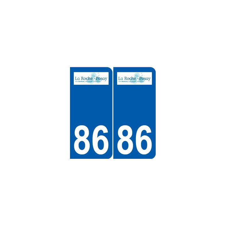 86 Naintré logotipo de la etiqueta engomada de la placa de pegatinas de la ciudad