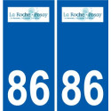 86 Naintré logo autocollant plaque stickers ville