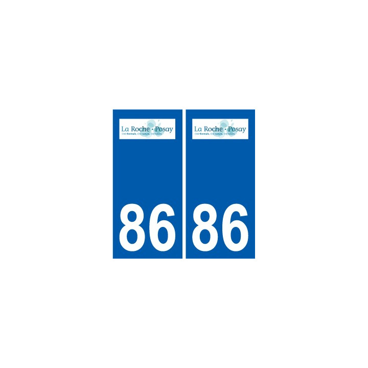 86 Naintré logo autocollant plaque stickers ville