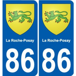 86 Naintré blason autocollant plaque stickers ville