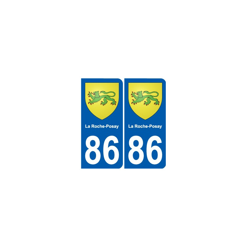 86 Naintré blason autocollant plaque stickers ville