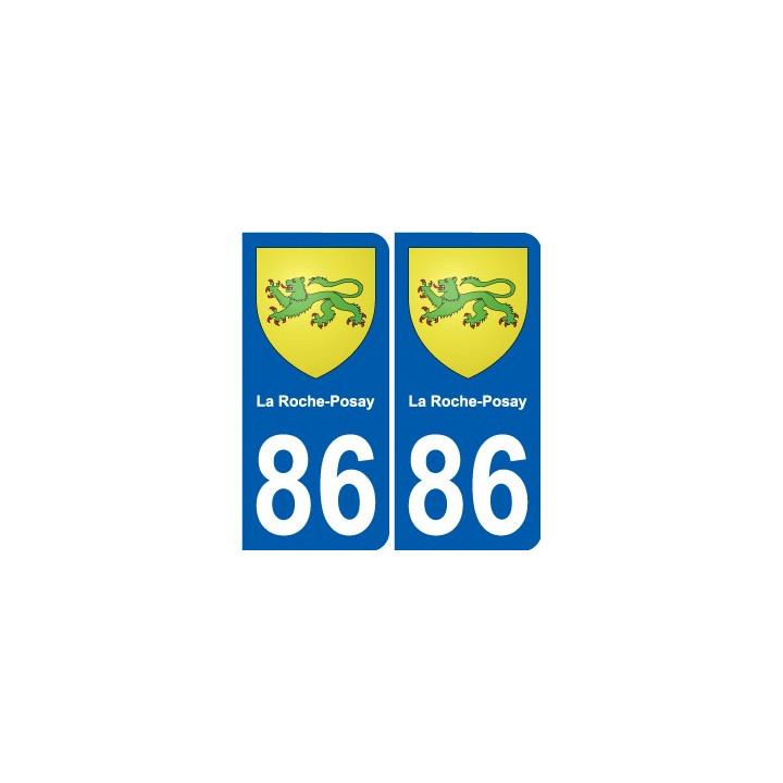 86 Naintré blason autocollant plaque stickers ville
