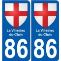 86 Montmorillon blason autocollant plaque stickers ville
