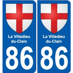 86 Montmorillon stemma adesivo piastra adesivi città