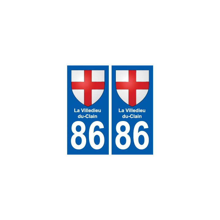 86 Montmorillon escudo de armas de la etiqueta engomada de la placa de pegatinas de la ciudad