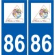 86 napoléon die ehrenlegion gegründet-logo-aufkleber typenschild aufkleber stadt