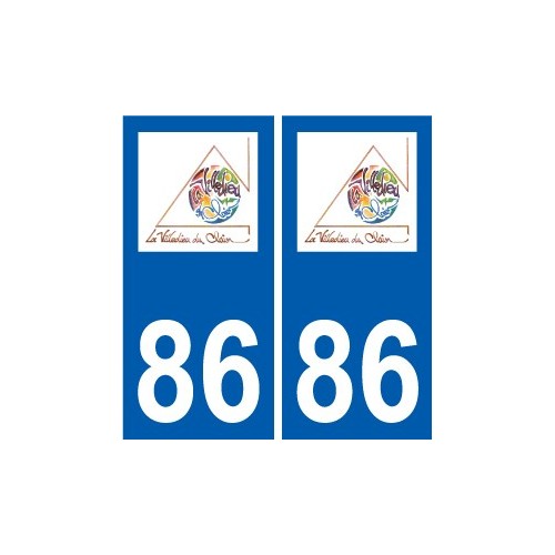 86 Naintré logo autocollant plaque stickers ville