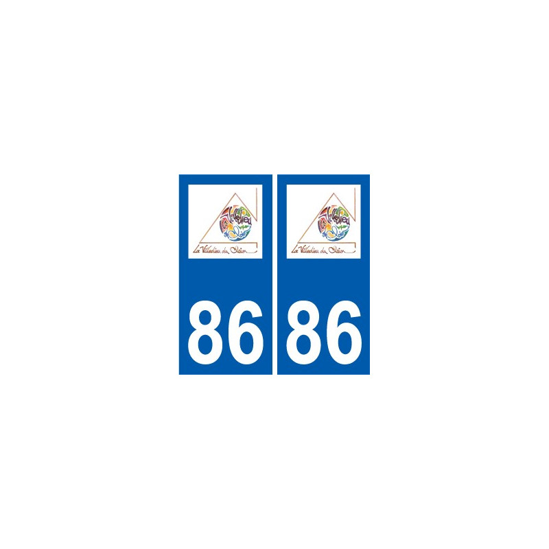 86 Naintré logo sticker plate stickers city