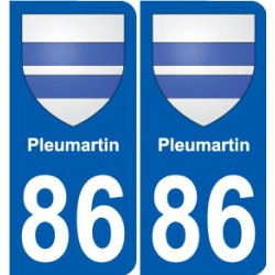 86 Naintré coat of arms sticker plate stickers city