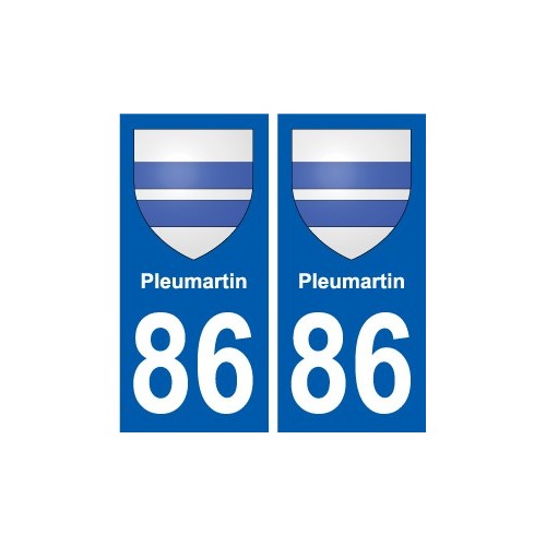 86 Naintré stemma adesivo piastra adesivi città