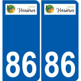86 Naintré logo autocollant plaque stickers ville