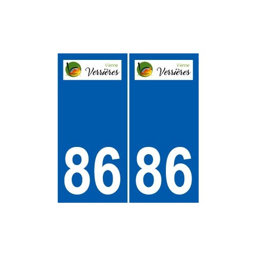86 Naintré logo autocollant plaque stickers ville