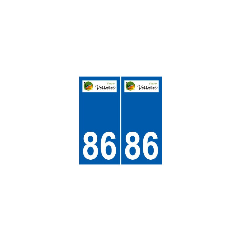 86 Naintré logo sticker plate stickers city