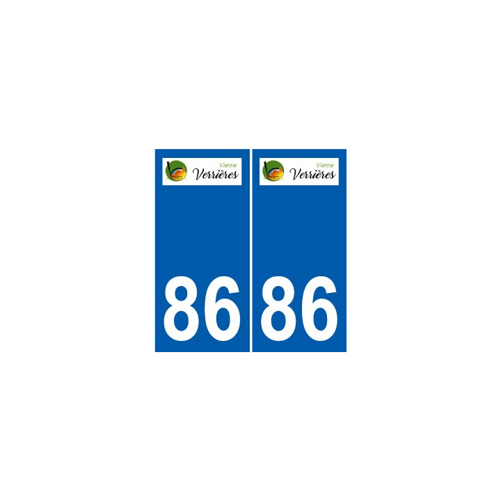 86 Naintré logo sticker plate stickers city