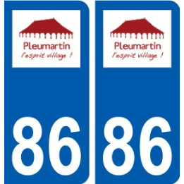 86 Naintré logo sticker plate stickers city