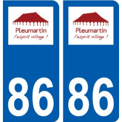 86 Naintré logo adesivo piastra adesivi città