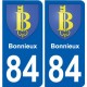 84 Valréas coat of arms sticker plate stickers city