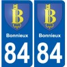 84 Valréas blason autocollant plaque stickers ville