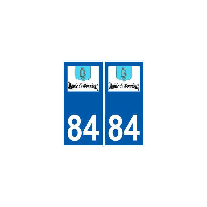 84 Valréas logo autocollant plaque stickers ville