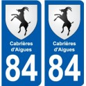 84 Valréas wappen aufkleber typenschild aufkleber stadt