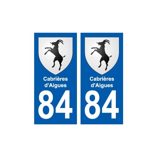 84 Valréas blason autocollant plaque stickers ville