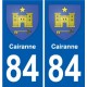 84 Valréas blason autocollant plaque stickers ville