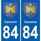 84 Valréas stemma adesivo piastra adesivi città