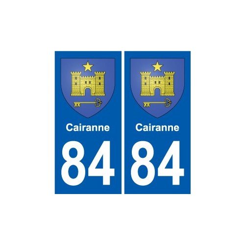 84 Valréas coat of arms sticker plate stickers city