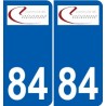84 Valréas logo autocollant plaque stickers ville