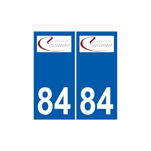 84 Valréas logo sticker plate stickers city