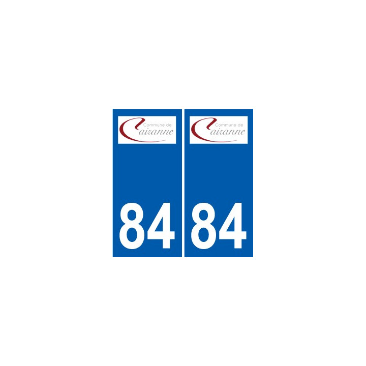84 Valréas logo sticker plate stickers city
