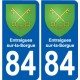 84 Valréas blason autocollant plaque stickers ville