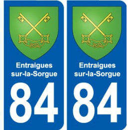84 Valréas blason autocollant plaque stickers ville
