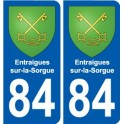 84 Valréas blason autocollant plaque stickers ville