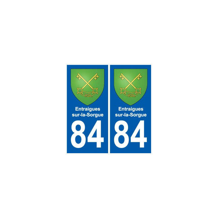 84 Valréas coat of arms sticker plate stickers city