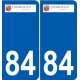 84 Valréas logo aufkleber typenschild aufkleber stadt
