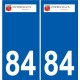 84 Valréas logo aufkleber typenschild aufkleber stadt