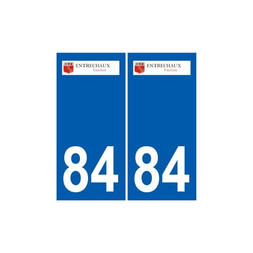 84 Valréas logo autocollant plaque stickers ville