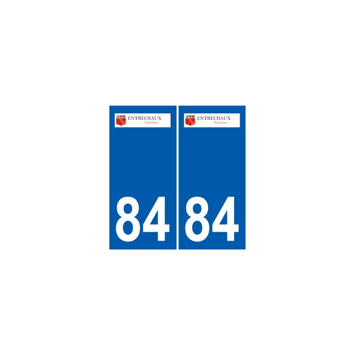 84 Valréas logo sticker plate stickers city