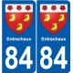 84 Valréas wappen aufkleber typenschild aufkleber stadt