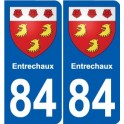84 Valréas blason autocollant plaque stickers ville