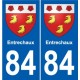 84 Valréas wappen aufkleber typenschild aufkleber stadt